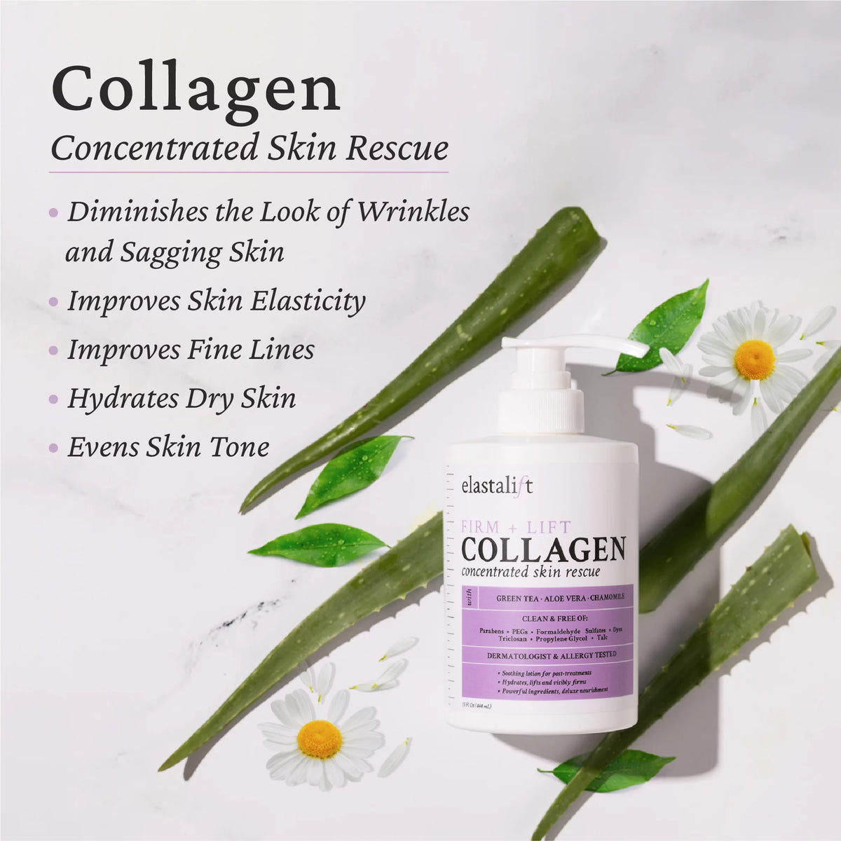Collagen Face Cream and Body Cream and Face Serum Set of Three T20363
