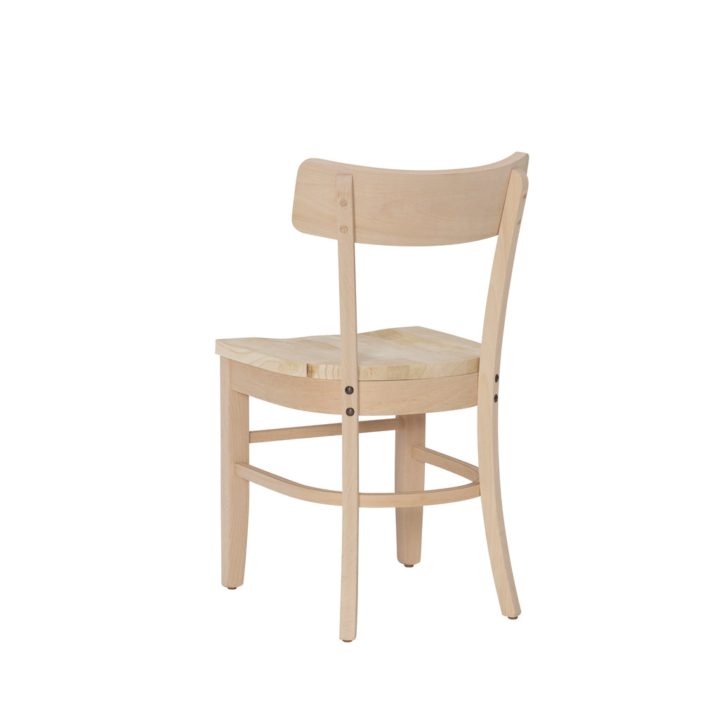 Unfinished Wood Dining Accent Chair, Set of 2 O46382