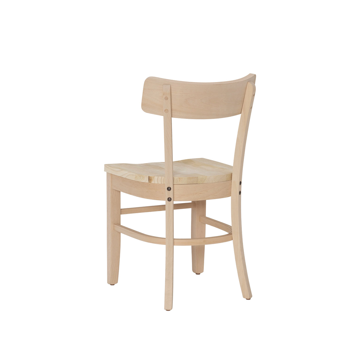 Unfinished Wood Dining Accent Chair, Set of 2 O46382