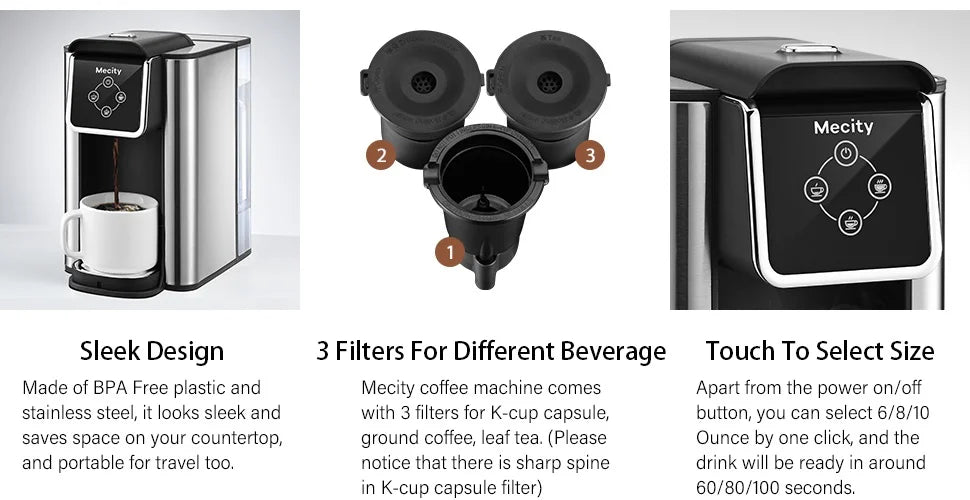 3-in-1 Single Serve Coffee Maker D2272