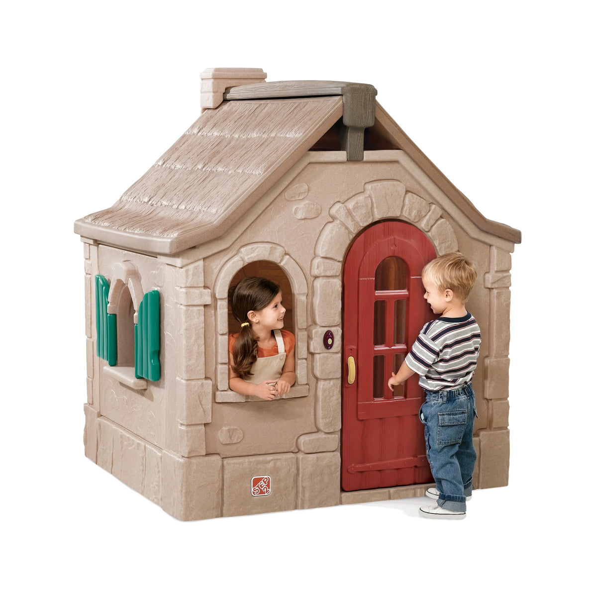 Brown Plastic Kids Playhouse P198
