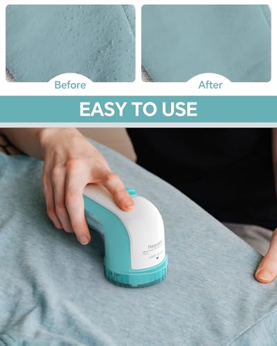 Fabric Shaver and Lint Remover with 2-Speeds, Stainless Steel Blades, Gray V425