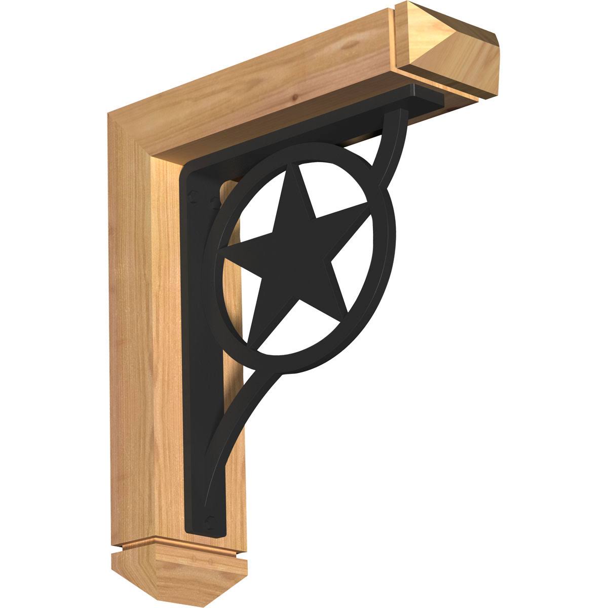 3 1/2 inchw x 14 inchd x 16 inchh Western Red Cedar Bracket R4985