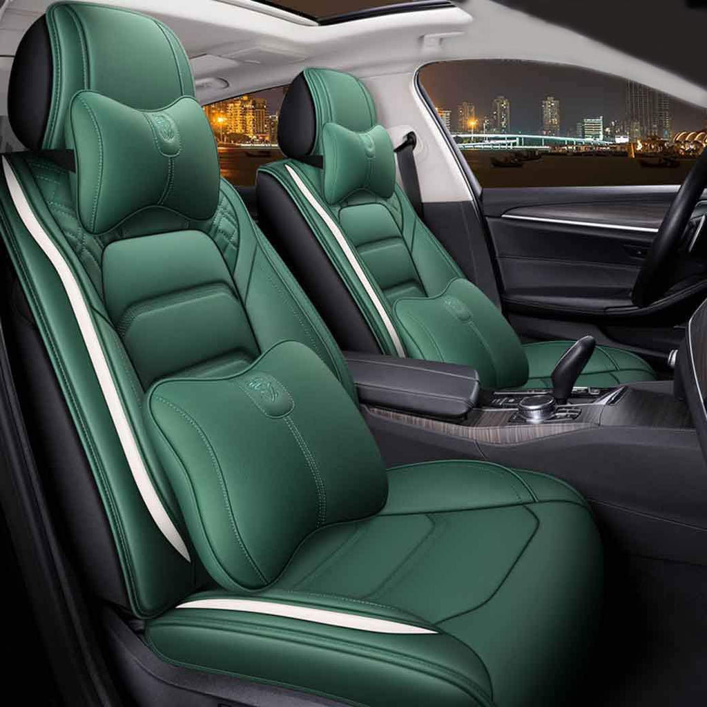 Leather Car Seat Covers 5 Seats Full Set S158