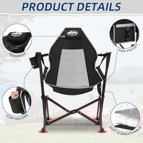 Hammock Camping Chair with Headrest and Cup Holder Y8633