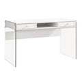 Contemporary Wood Glass Computer Desk Y2035