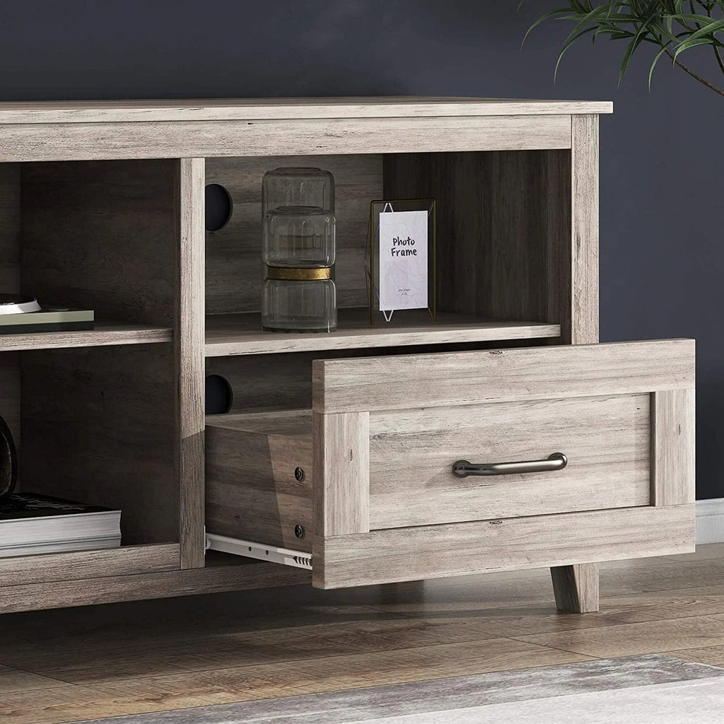 Black TV Stand for 70 inch Wide Screen with Drawers P872