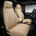Faux Leather Full Coverage Car Seat Covers Full Set Black & Red O892411