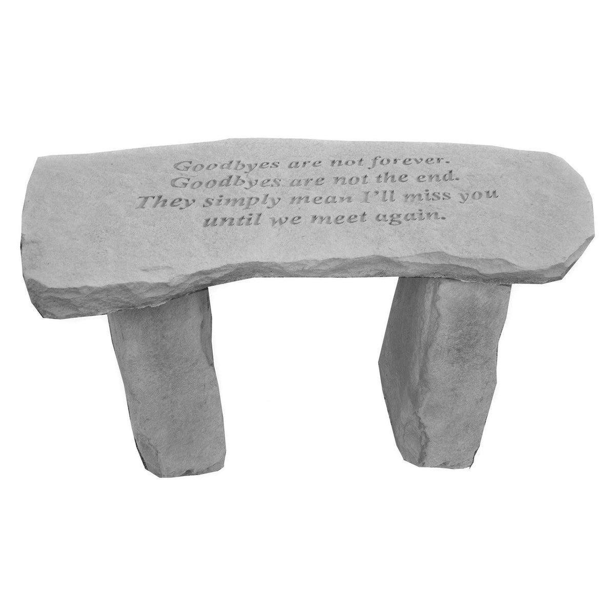 Cast Stone Backless Garden Bench K65063