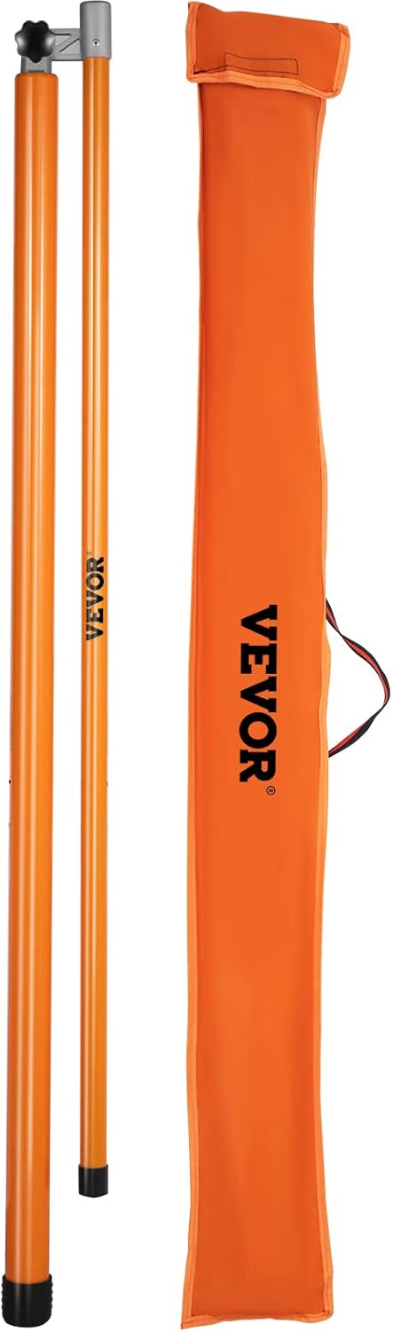 15' Fiberglass Truck Height Measuring Stick with Carrying Bag D10381