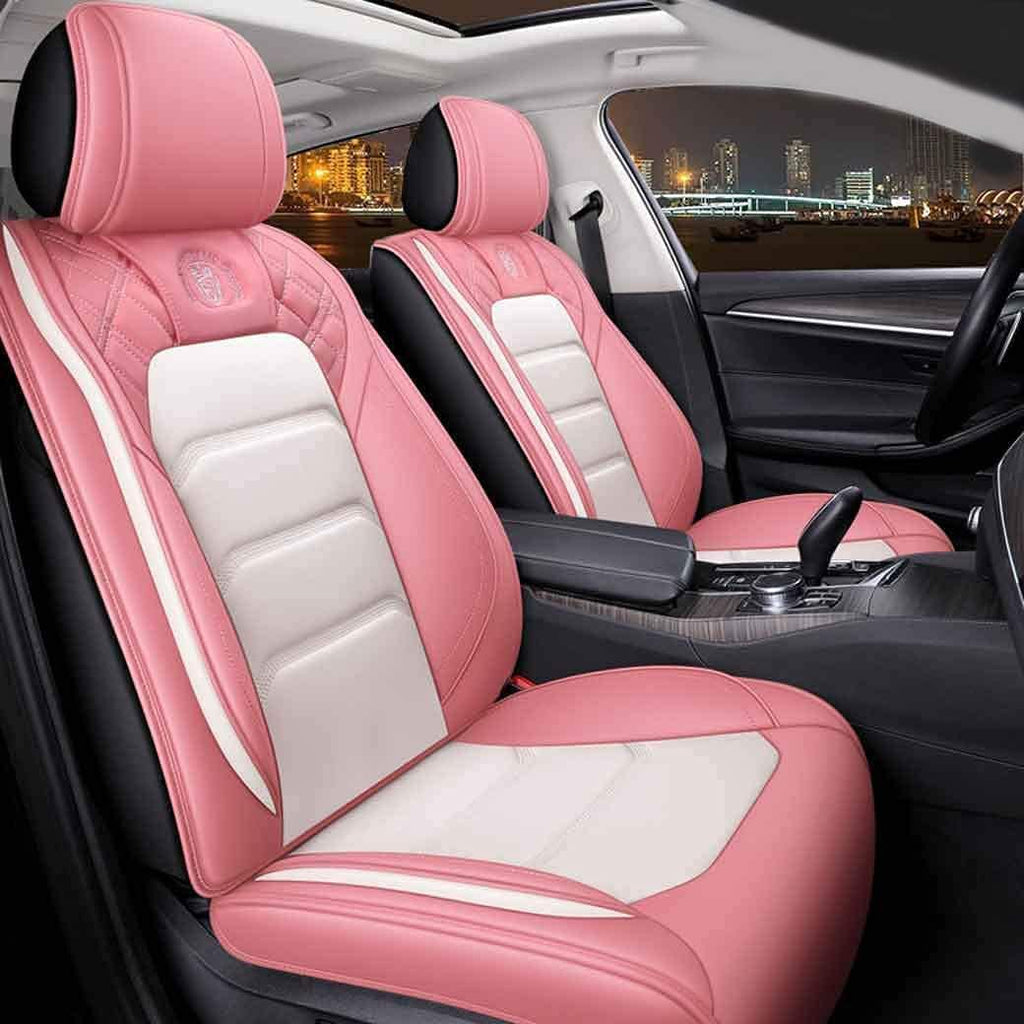 Leather Car Seat Covers 5 Seats Full Set S158