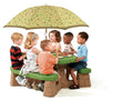 Kids Picnic Table with Umbrella A836483