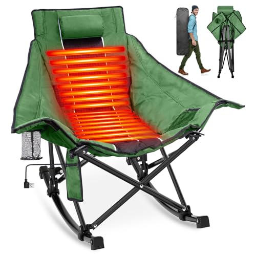 XL Oversized Heated Rocking Camping Chair R485