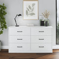 Black 6 Drawer Dresser V3229