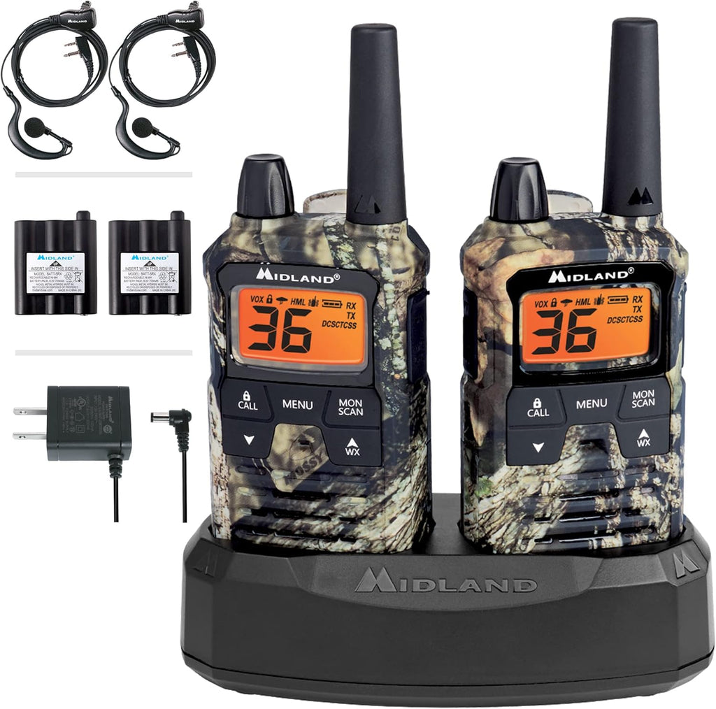Camo Two Way Radio with NOAA Weather Scan U4673