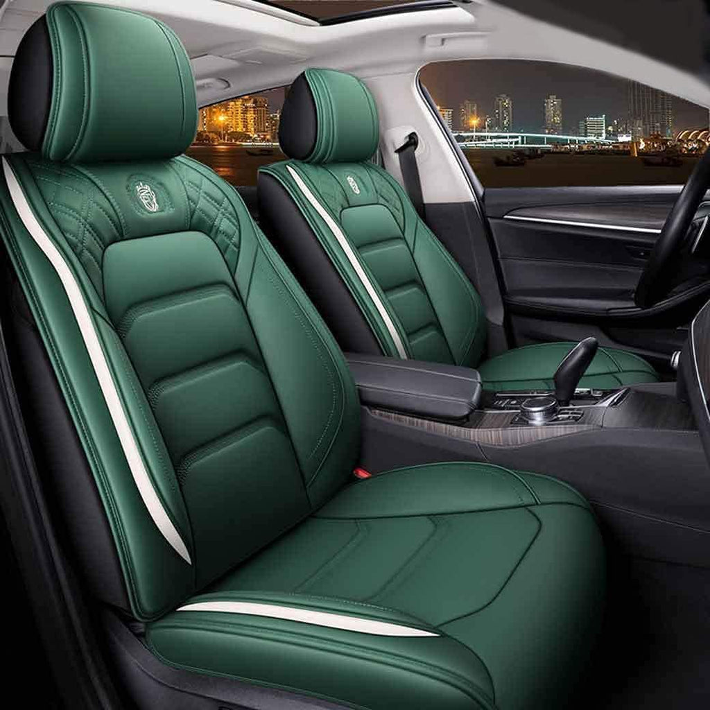 Leather Car Seat Covers 5 Seats Full Set S158