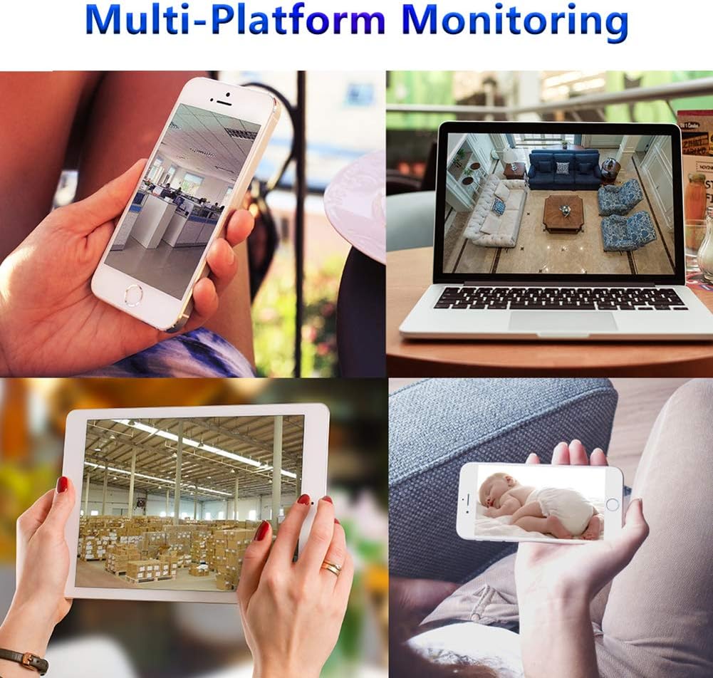 8MP 4K Bullet PoE IP Camera Outdoor 4mm 3840×2160 98ft Night Vision IP67 SD Card Slot G705646
