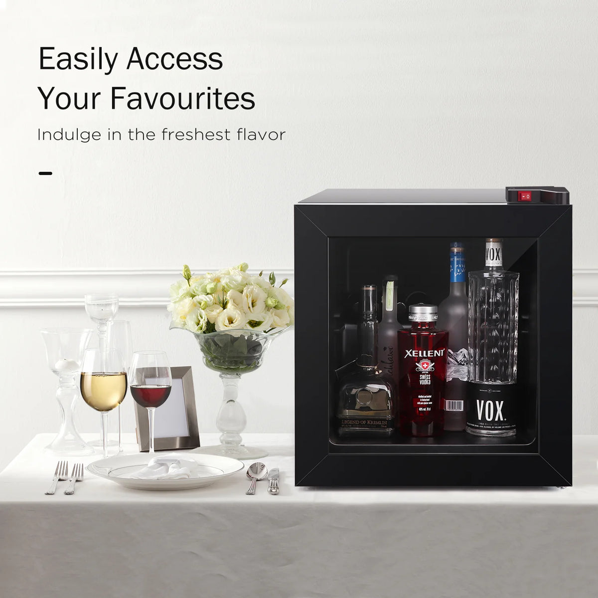 1.1 Cu Ft Countertop Glass Door Freezer J9183