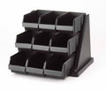 Black 9 Bins Organizer Rack L405