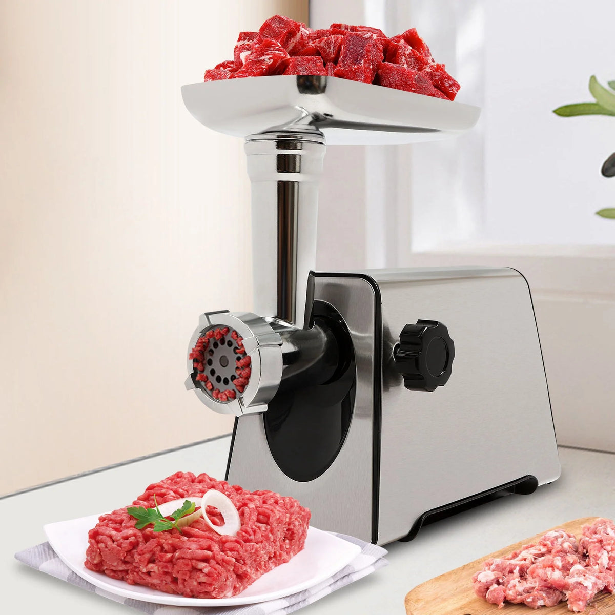 Electric Stainless Steel Meat Grinder J599114