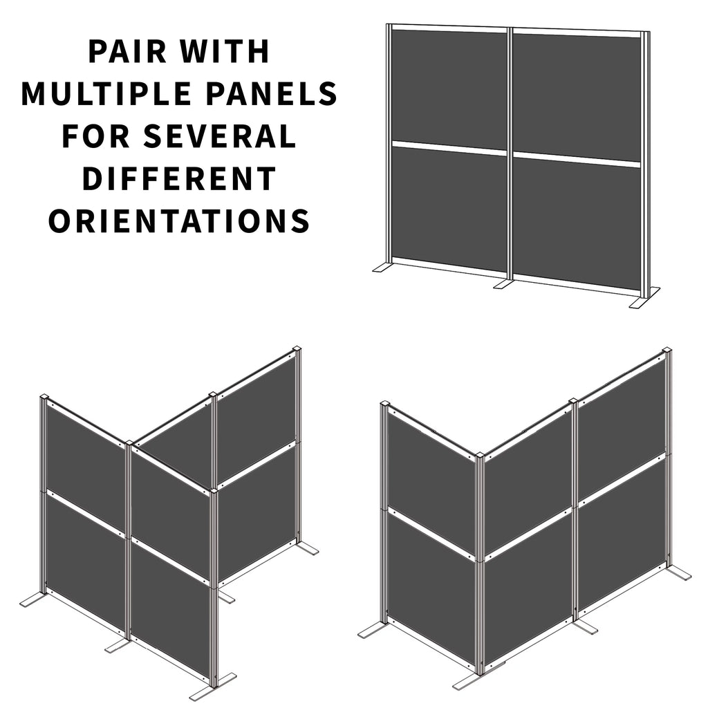 T-Shaped Modular Wall System, 4 PET Panels X194395