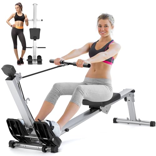 Foldable Rowing Machine with LCD Monitor U3829