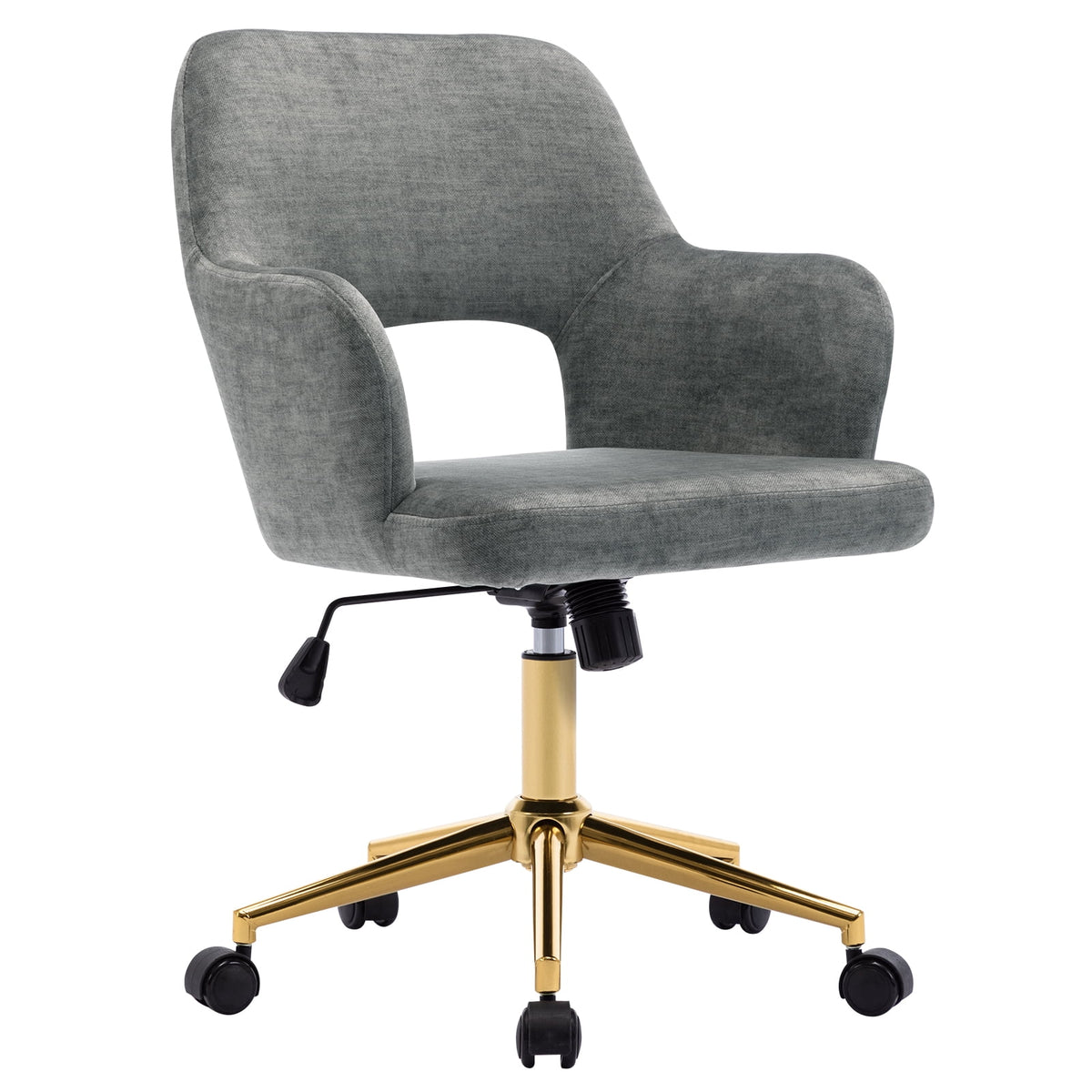 Cream Light Grey Fabric Office Chair P26948