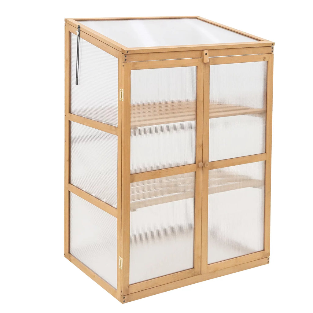 Cold Frame Greenhouse with Adjustable Shelves G122692