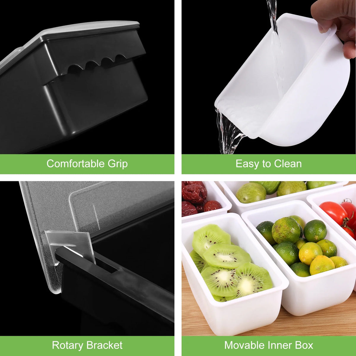 3/4/5/6 Tray Condiment Server with Lid I3777