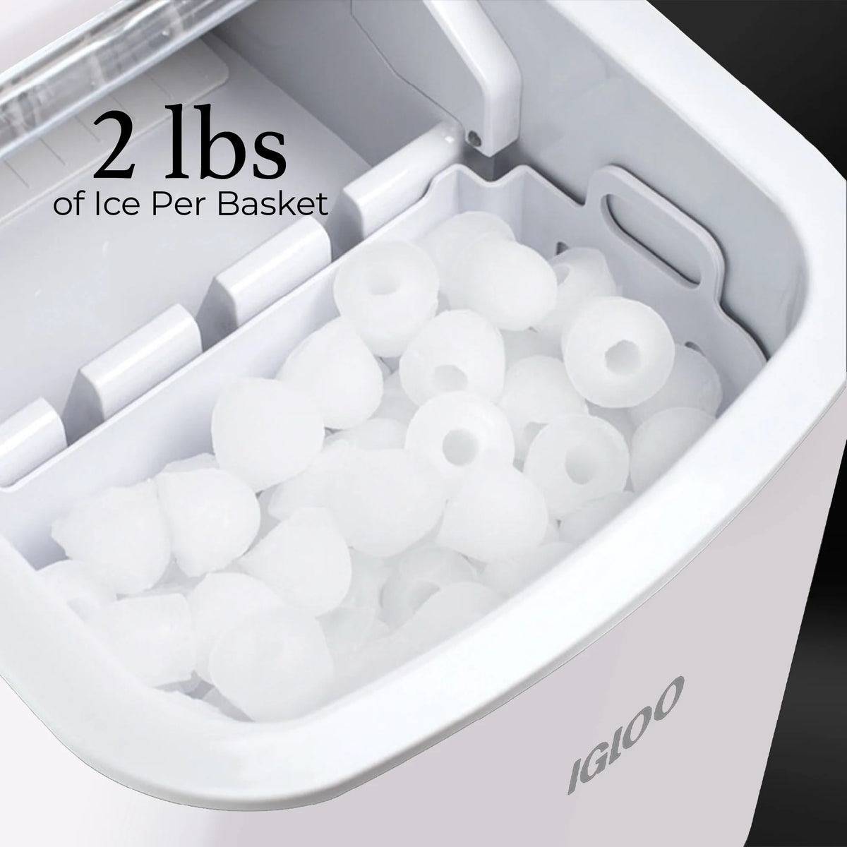 Automatic Portable Countertop Ice Maker Machine White H326
