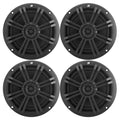 Black 6.5" 4 Ohm Coaxial Marine Speakers 4 Count J77618