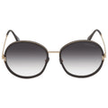 Shiny Black Women's Sunglasses N281459