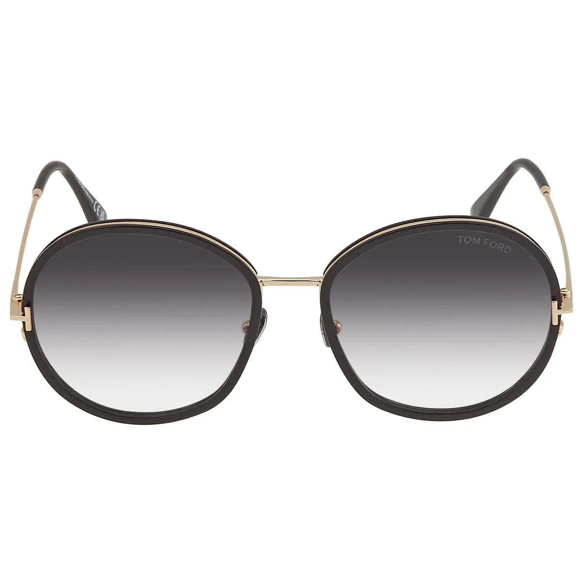Shiny Black Women's Sunglasses N281459