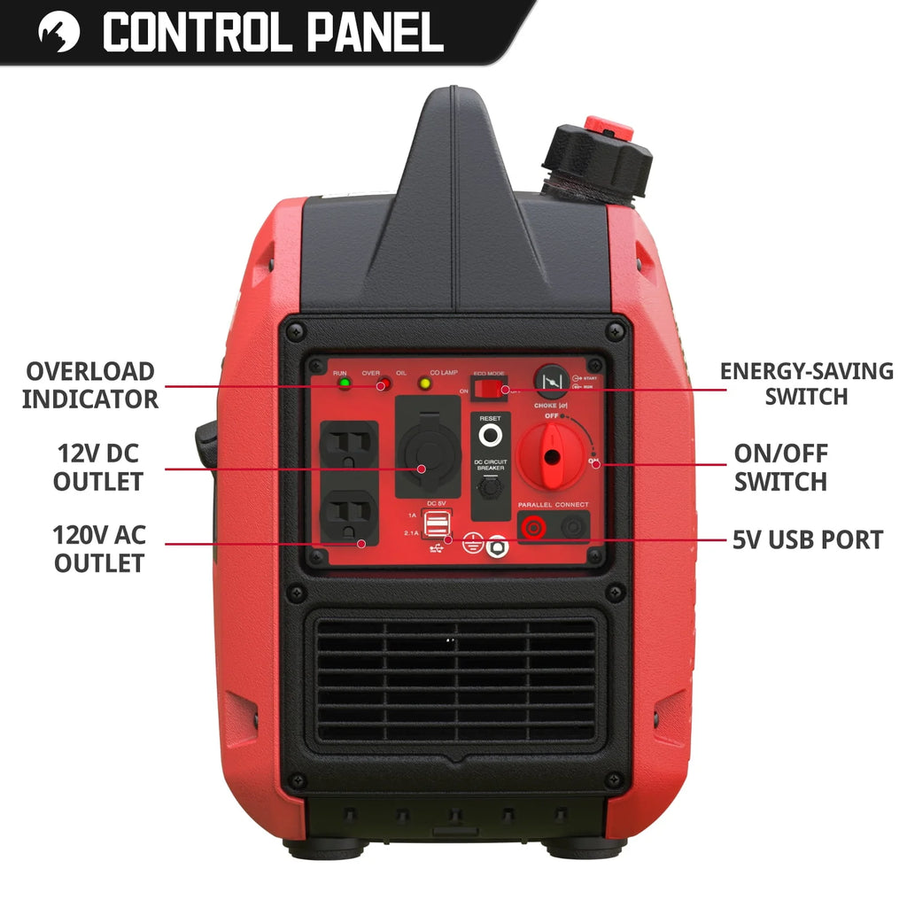 2500Watt Portable Inverter Gas Powered Generator U434460