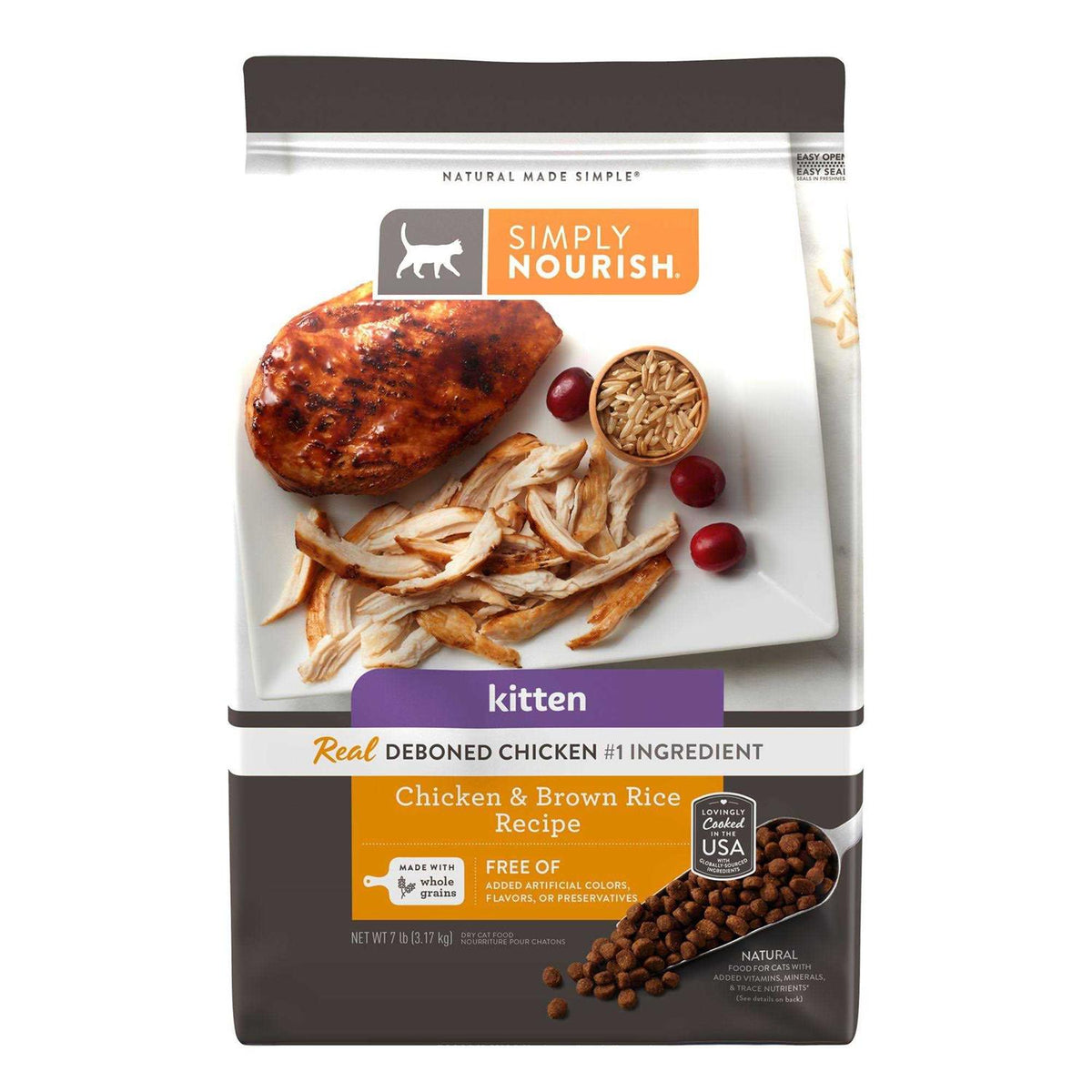 Chicken and Rice Dry Cat Food S35192