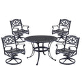 Brown Aluminum Outdoor Dining Table E9153