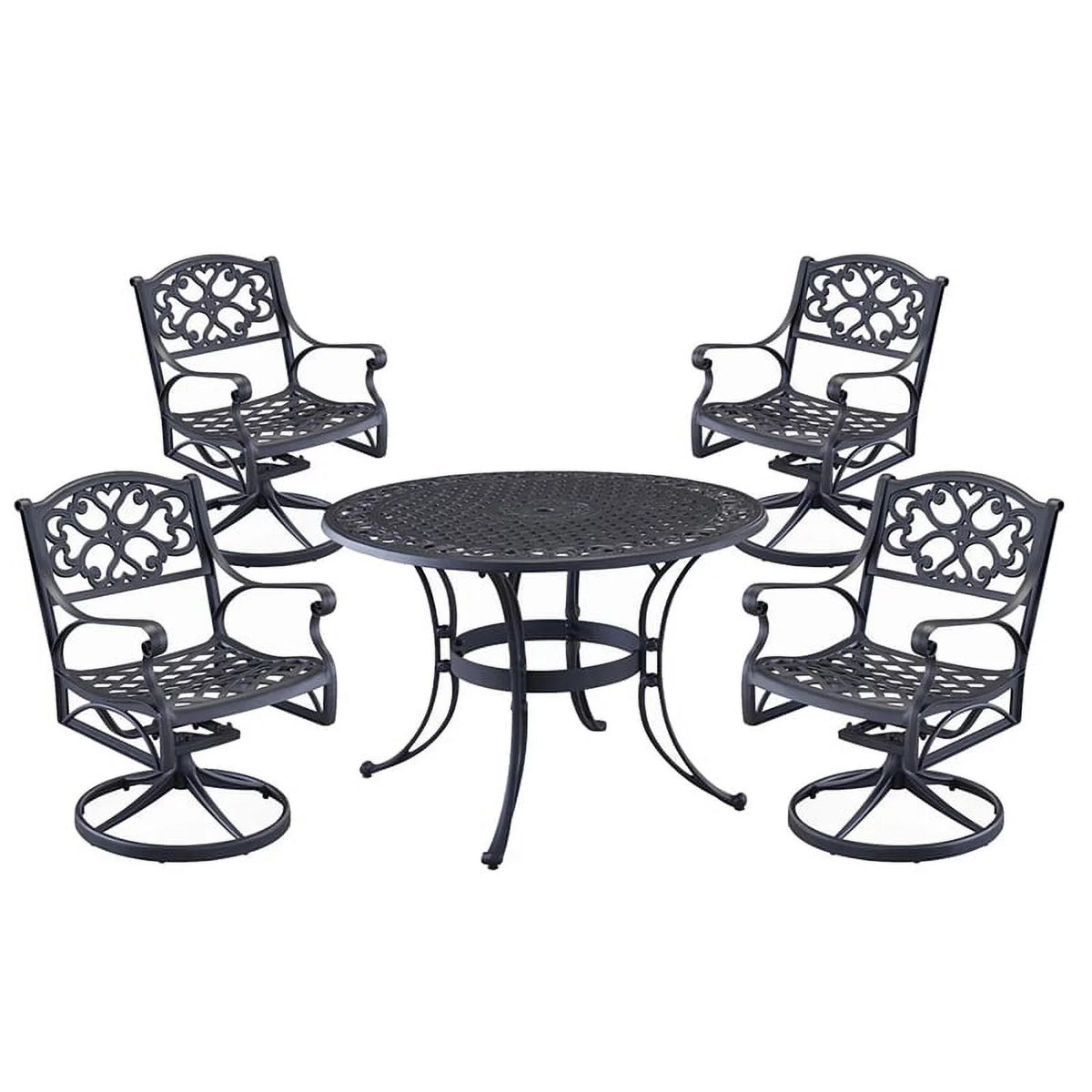 Brown Aluminum Outdoor Dining Table E9153