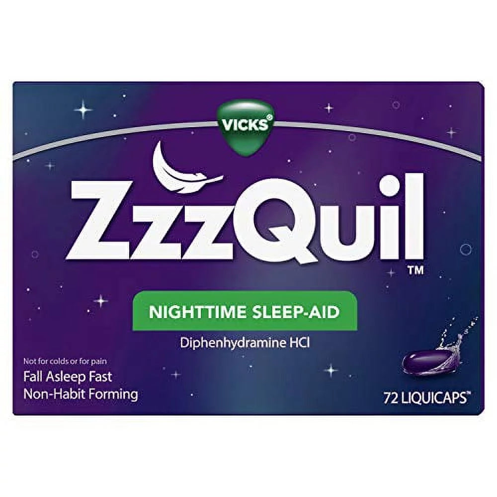 Nighttime Sleep Aid LiquiCaps 25 mg Diphenhydramine HCl 72 LiquiCaps Y162072