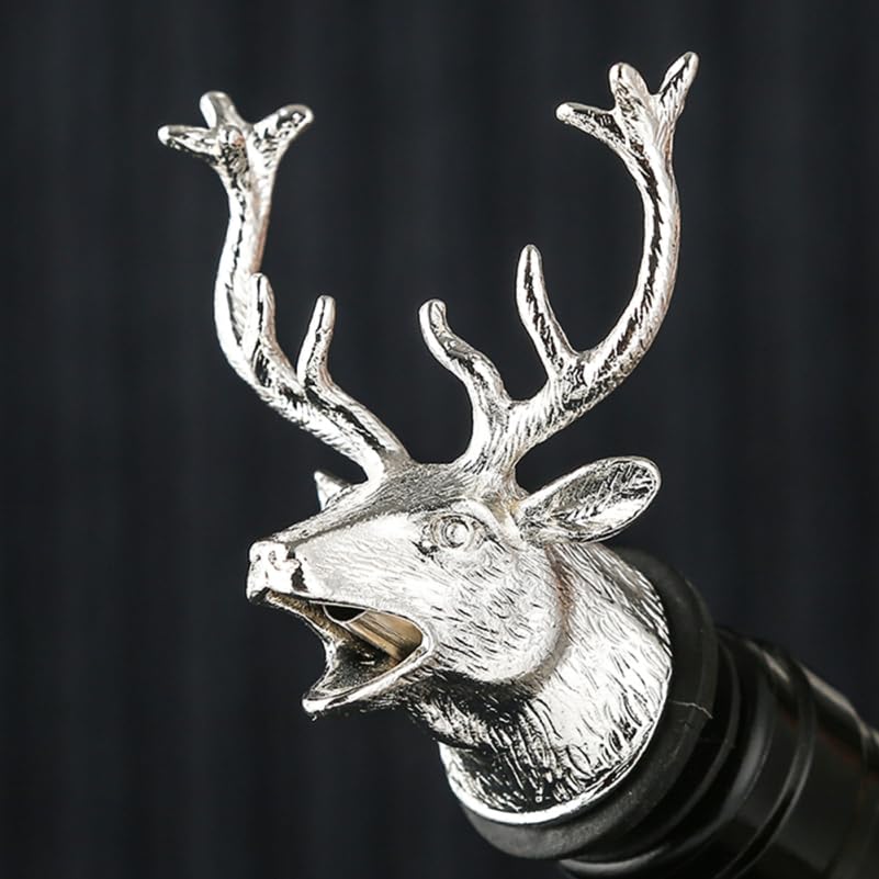 Zinc Alloy Wine Pourer and Stopper A51813