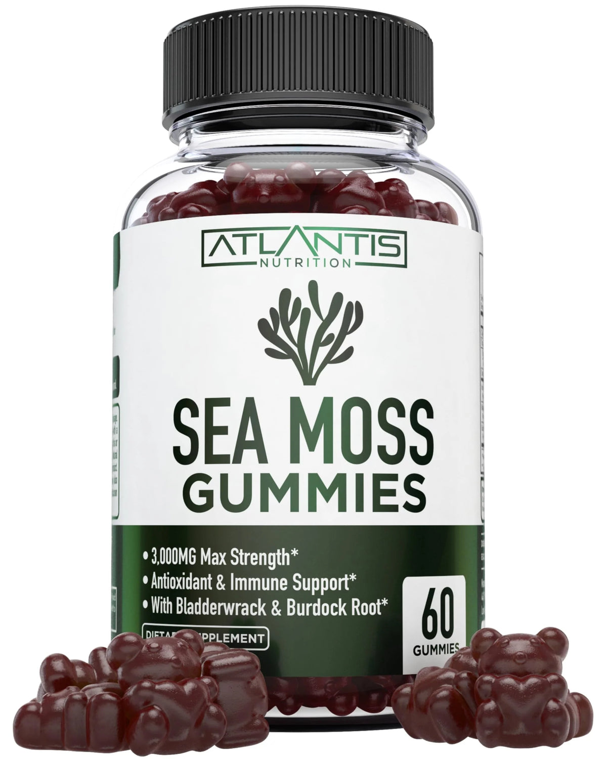Irish Sea Moss Gummies 3000MG with Bladderwrack & Burdock Root 60 Gummies M26028