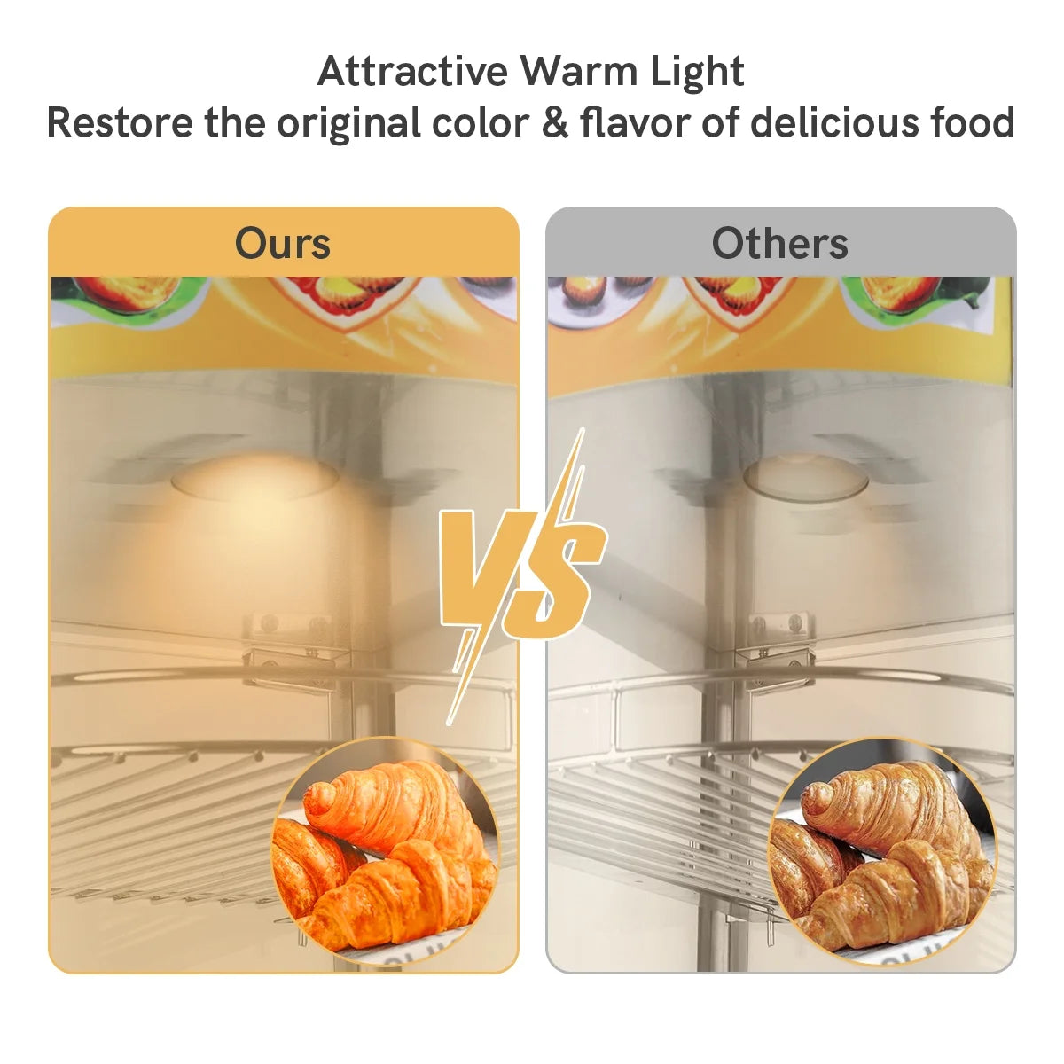 800W 3-Tier Commercial Food Warmer Display Case S76216