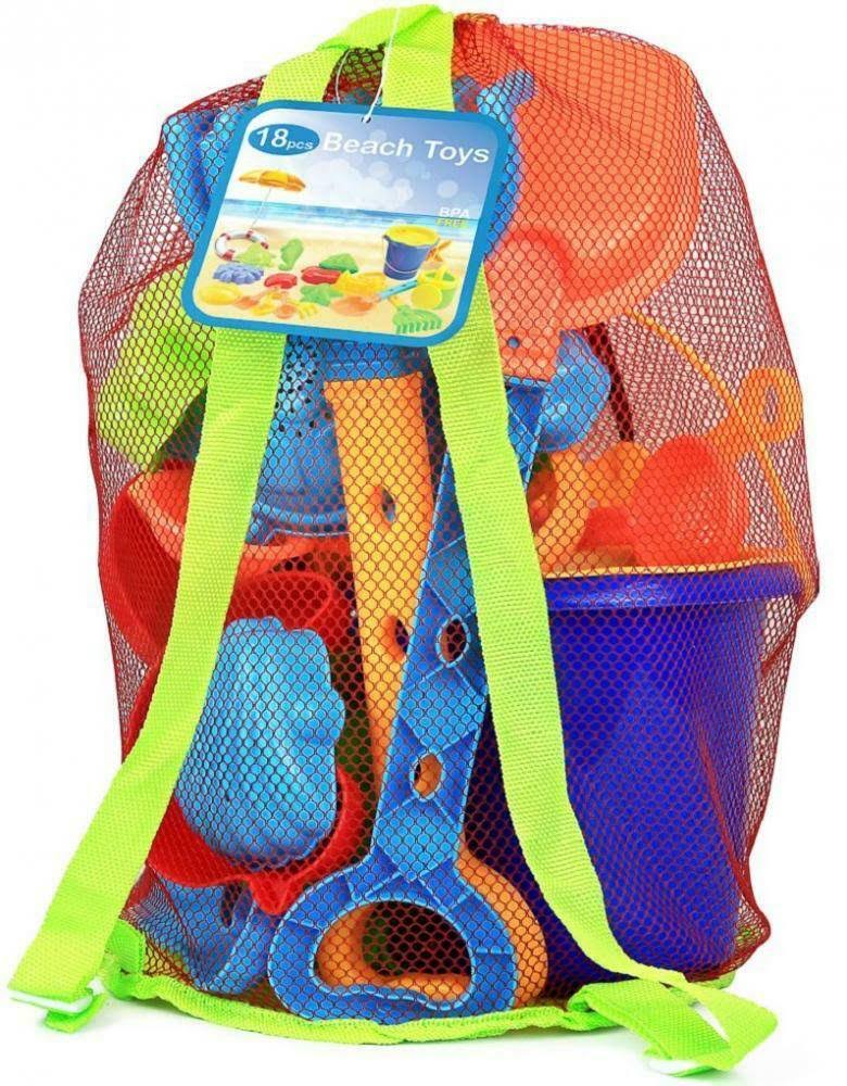 18 Piece Beach Sand Toy Set X546392