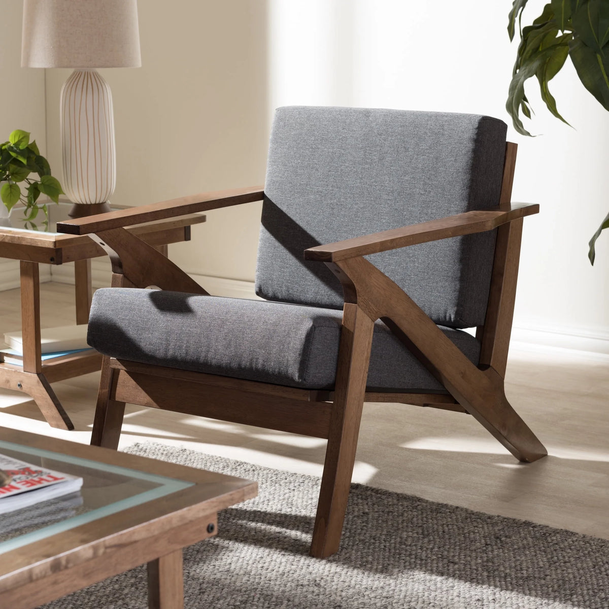 Gray Lounge Chair K20386