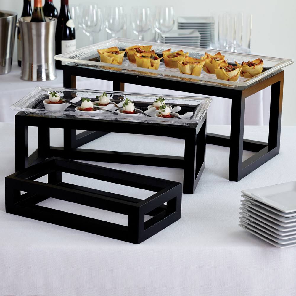 Black Wood Riser Set S88982