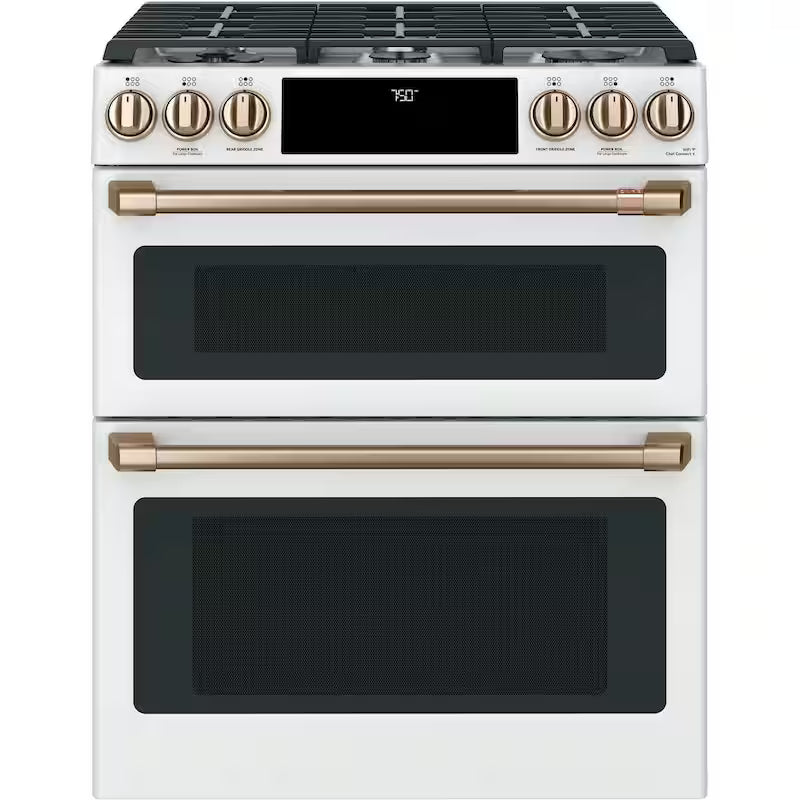 Gas Range Handle and Knob Kit in Brushed Bronze J783