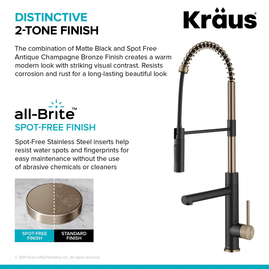 Commercial Style Pull-Down Single Handle Kitchen Faucet with Pot Filler M8051