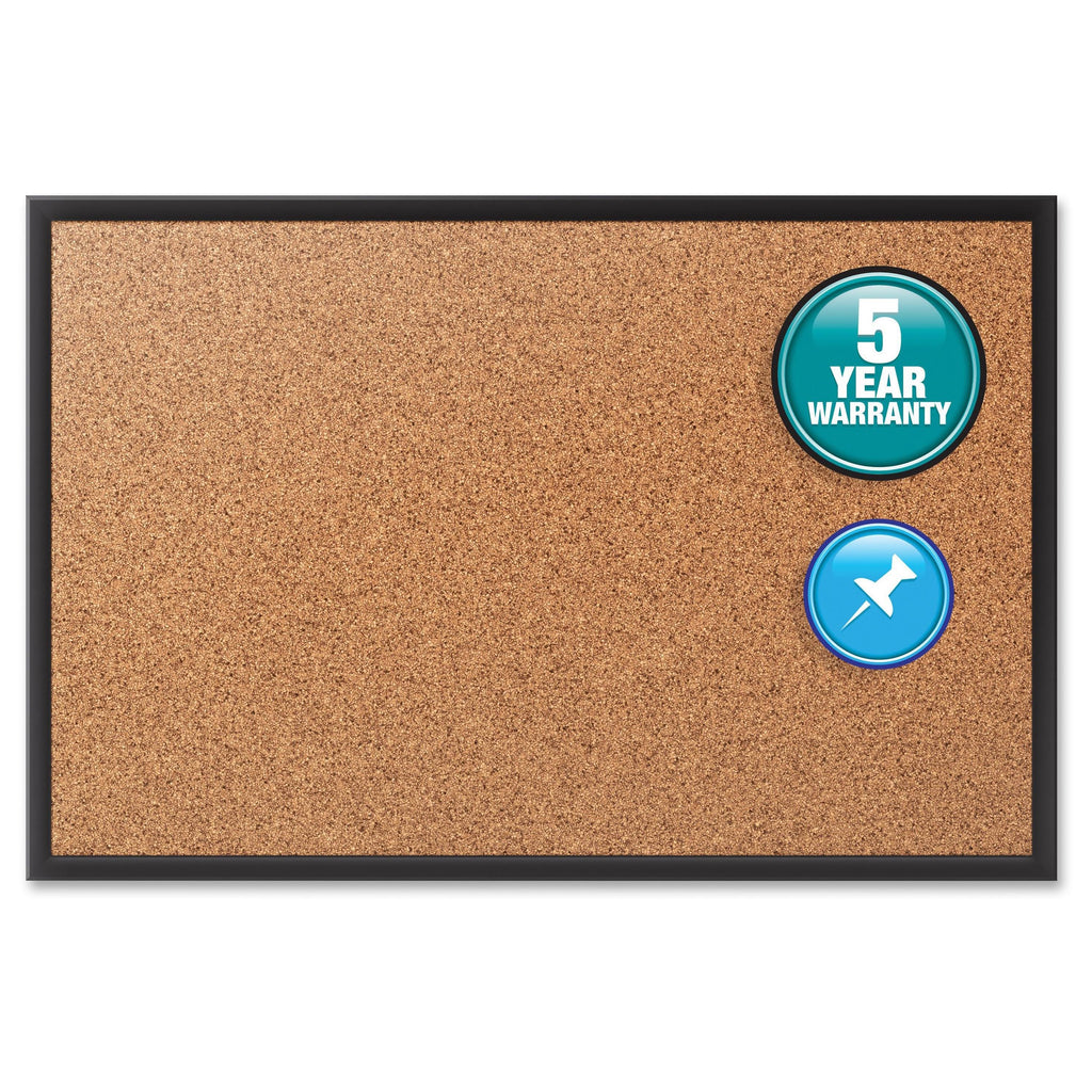 Cork Bulletin Board 72x48 Aluminum Frame D749