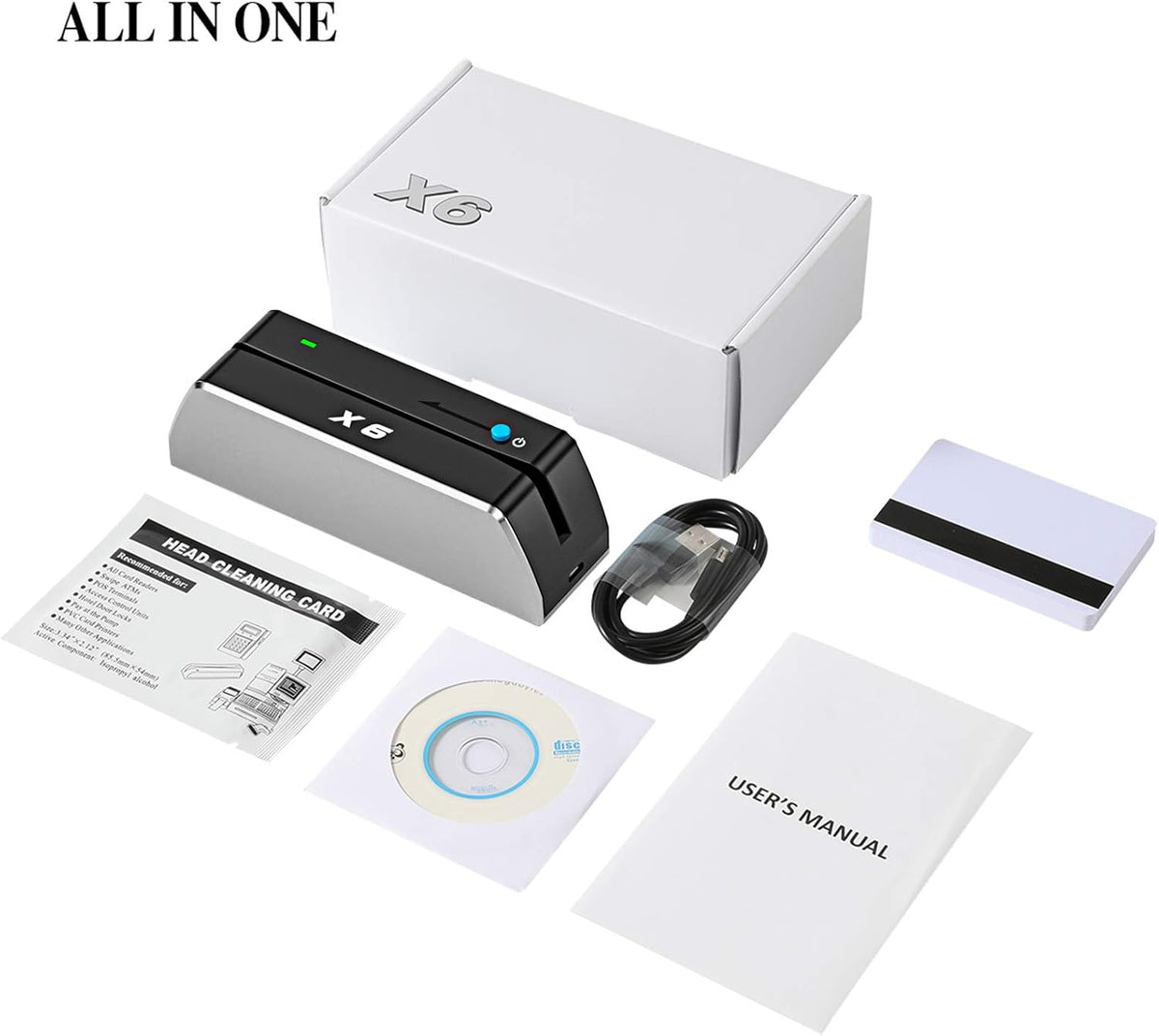 Magnetic Card Reader Writer USB 3 Tracks Swipe Encoder G4606