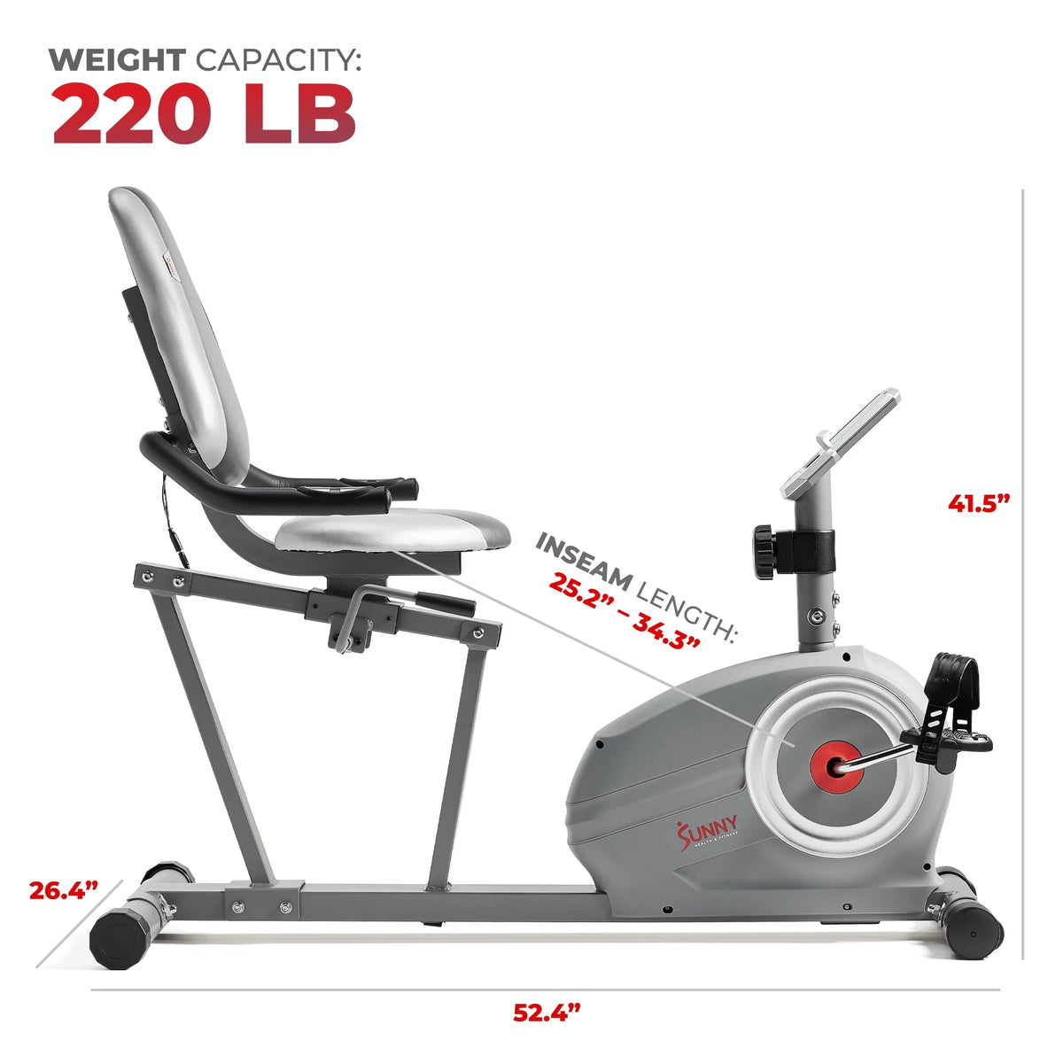 Magnetic Smart Recumbent Bike T71066