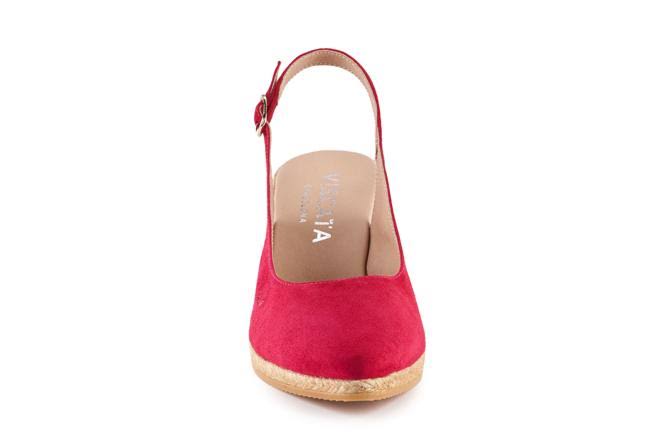 Suede Slingback Buckle Wedges H27505